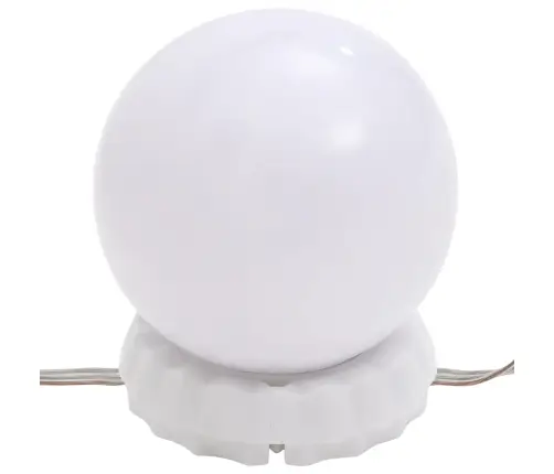 Sienas Spogulis Ar Led Spuldzēm, Bez Rāmja, Taisnstūra, Stikls Vidaxl