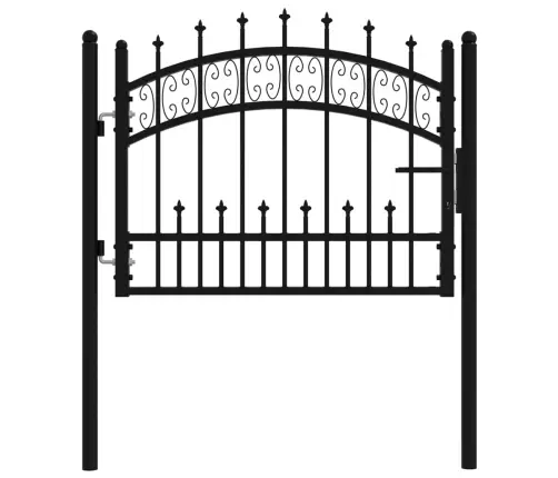 Aiavärav Odaotsaga, Must, 103 X 75 cm Pulbervärvitud Teras