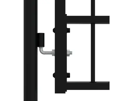 Aiavärav Odaotsaga, Must, 103 X 75 cm Pulbervärvitud Teras