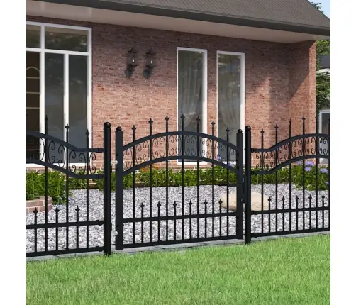 Aiavärav Odaotsaga, Must, 103 X 75 cm Pulbervärvitud Teras