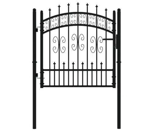 Aiavärav Odaotsaga, Must, 103 X 100 cm Pulbervärvitud Teras