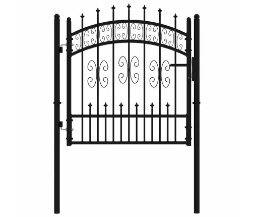 Aiavärav Odaotsaga, Must, 103 X 100 cm Pulbervärvitud Teras