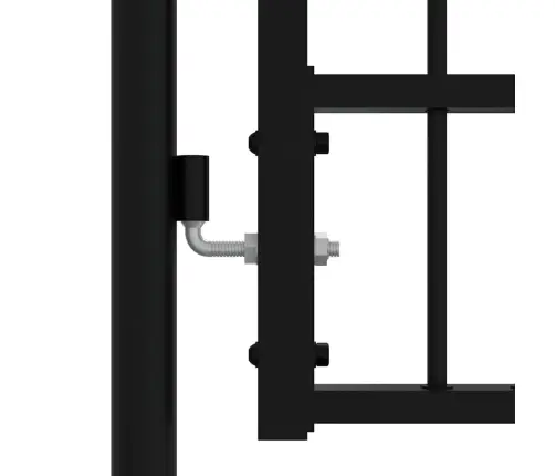 Aiavärav Odaotsaga, Must, 103 X 100 cm Pulbervärvitud Teras