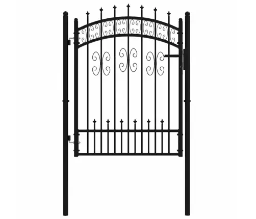 Aiavärav Odaotsaga, Must, 103 X 125 cm Pulbervärvitud Teras