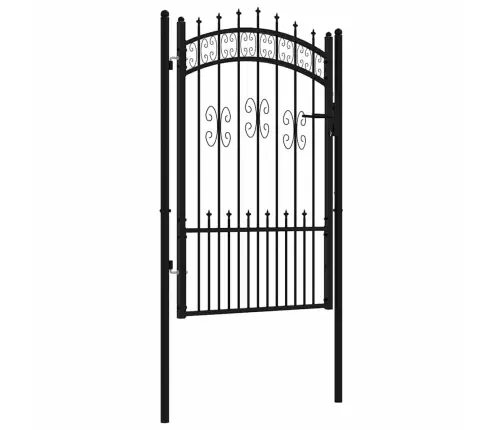 Aiavärav Odaotsaga, Must, 103 X 150 cm Pulbervärvitud Teras