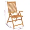 Sodo Valgomojo Komplektas, 5 Dalių, Akacijos Medienos Masyvas, 150-200 Cm