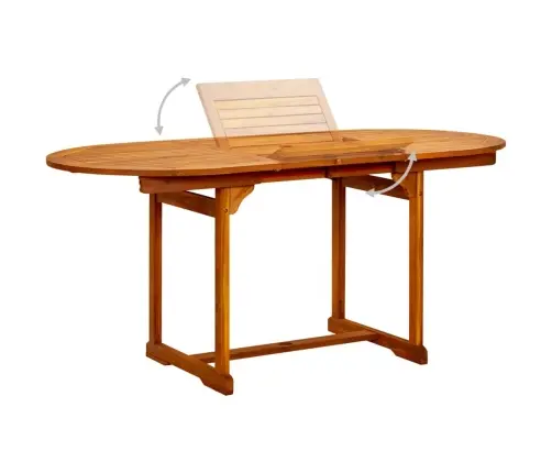 5-Osaline Aiamööbli Komplekt, Akaatsiapuit, 120-170 Cm