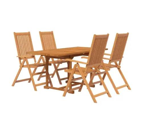 5-Daļīgs Dārza Mēbeļu Komplekts, Akācijas Masīvkoks Vidaxl