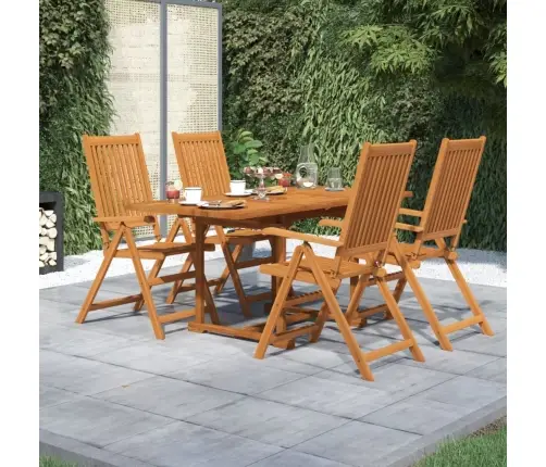 5-Daļīgs Dārza Mēbeļu Komplekts, Akācijas Masīvkoks Vidaxl