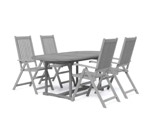 5-Daļīgs Dārza Mēbeļu Komplekts, Akācijas Masīvkoks Vidaxl