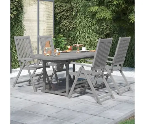 5-Daļīgs Dārza Mēbeļu Komplekts, Akācijas Masīvkoks Vidaxl