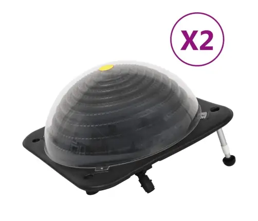 Solāri Baseina Sildītāji, 2 Gab., 75X75X36 Cm, Hdpe, Alumīnijs Vidaxl