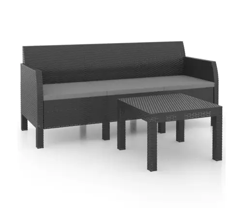 2-Daļīgs Dārza Mēbeļu Komplekts, Matrači, Pp Pinums, Pelēks Vidaxl