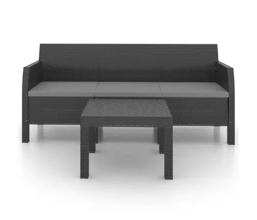 2-Daļīgs Dārza Mēbeļu Komplekts, Matrači, Pp Pinums, Pelēks Vidaxl