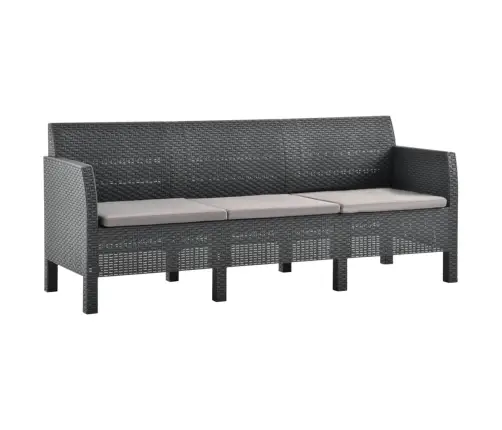 2-Daļīgs Dārza Mēbeļu Komplekts, Matrači, Pp Pinums, Pelēks Vidaxl