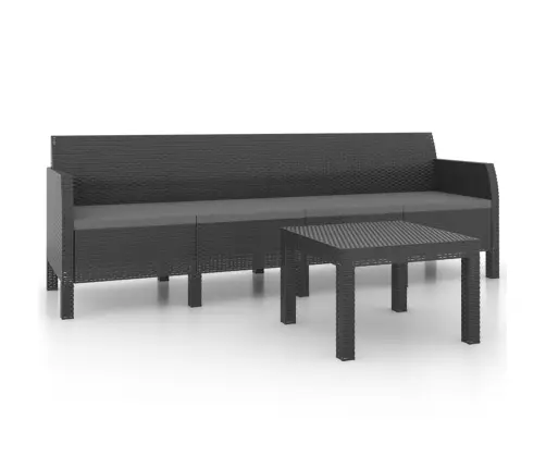 2-Daļīgs Dārza Mēbeļu Komplekts, Matrači, Pp Pinums, Pelēks Vidaxl