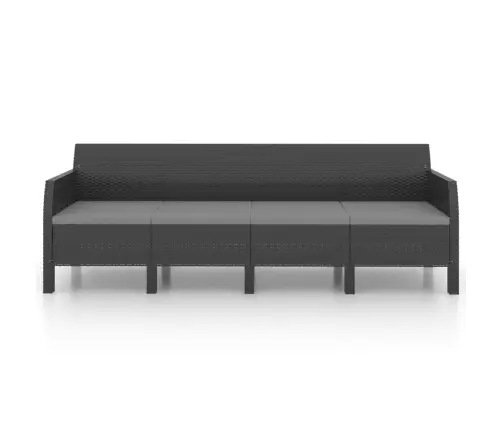 2-Daļīgs Dārza Mēbeļu Komplekts, Matrači, Pp Pinums, Pelēks Vidaxl