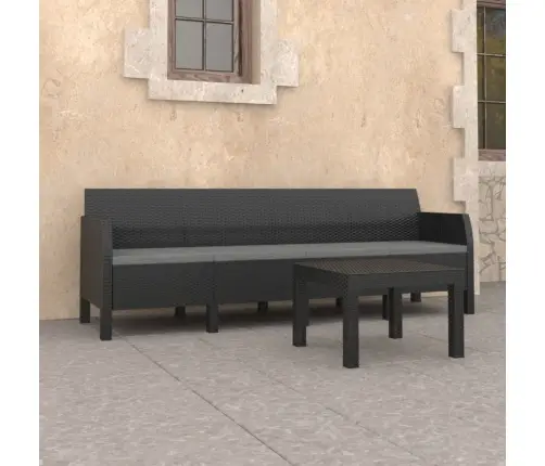 2-Daļīgs Dārza Mēbeļu Komplekts, Matrači, Pp Pinums, Pelēks Vidaxl