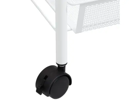 5-Līmeņu Virtuves Ratiņi, Balti, 46X26X105 Cm, Dzelzs Vidaxl