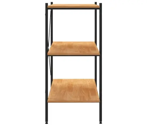 3-Korruseline Riiul, Must Ja Tamm, 80 X 40 X 92 Cm 3-Korruseline Riiul, Must Ja Tamm, 80 X 40 X 92 Cm