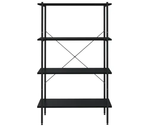 4-Tasandiline Riiuliosa, Must, 80 X 40 X 130 Cm