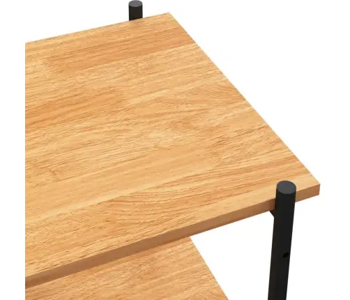 4-Līmeņu Plaukts, Melns, Ozolkoka, 80X40X130 Cm Vidaxl