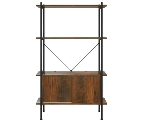 Lentyna Su Spintele, 4 Aukštų, 80X40X130cm Plienas Ir Mediena