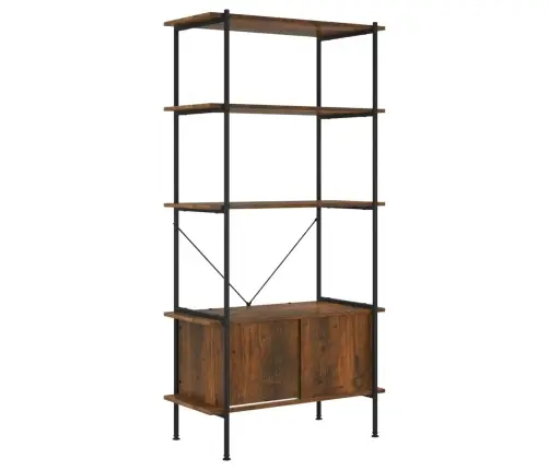 5-Līmeņu Plaukts Ar Skapīti, 80X40X163 Cm Vidaxl