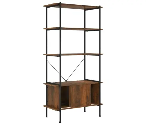 5-Līmeņu Plaukts Ar Skapīti, 80X40X163 Cm Vidaxl