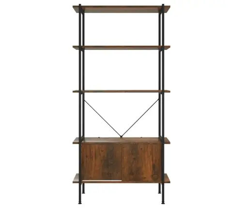 5-Līmeņu Plaukts Ar Skapīti, 80X40X163 Cm Vidaxl