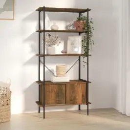 5-Līmeņu Plaukts Ar Skapīti, 80X40X163 Cm Vidaxl