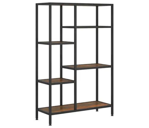 Knygų Lentyna, 80X30X120cm Plienas Ir Apdirbta Mediena