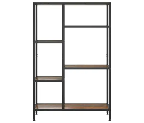 Knygų Lentyna, 80X30X120cm Plienas Ir Apdirbta Mediena