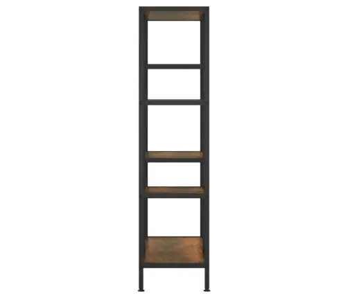 Knygų Lentyna, 80X30X120cm Plienas Ir Apdirbta Mediena