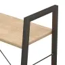 3-Līmeņu Plaukts, Gaiši Brūns Un Melns, 56X35X108 Cm Vidaxl