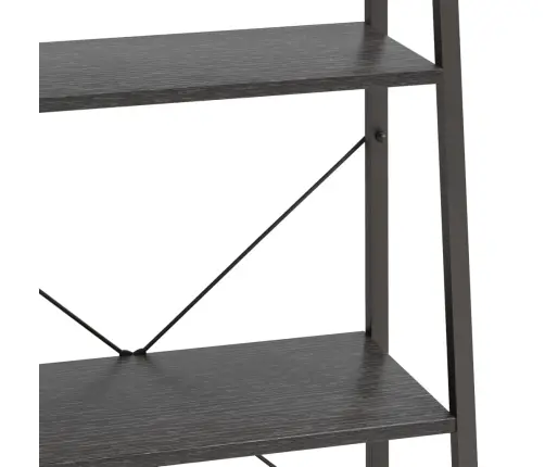 Pastatoma Lentyna, 3 Aukštų, Juodos Spalvos, 56X35X108Cm