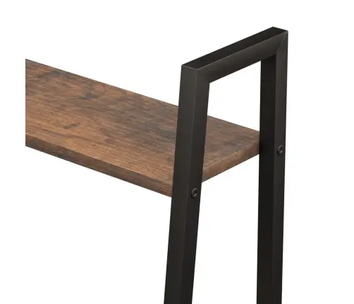 Pastatoma Lentyna, 4 Aukštų, Tamsiai Ruda/Juoda, 56X35X140Cm