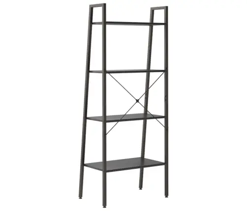 4-Korruseline Riiul, Must, 56X35X140 Cm