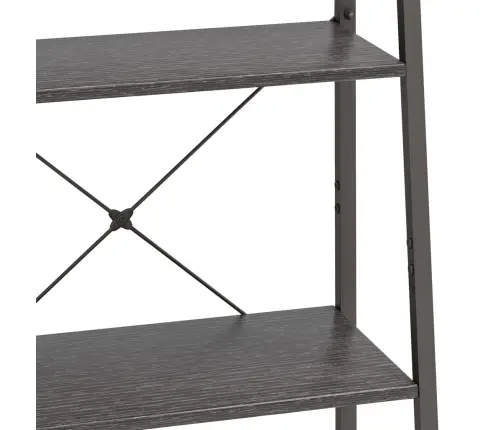 4-Korruseline Riiul, Must, 56X35X140 Cm