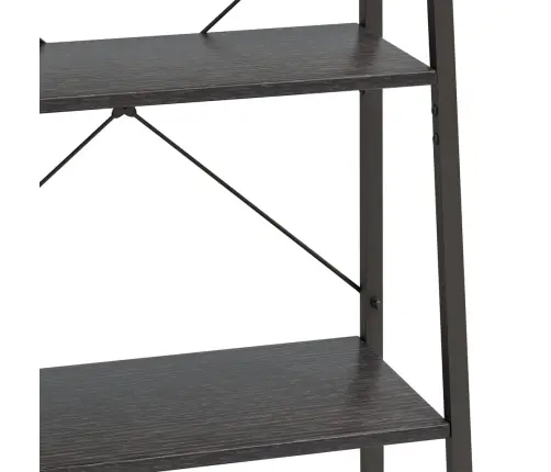 Pastatoma Lentyna, 5 Aukštų, Juodos Spalvos, 56X35X174Cm