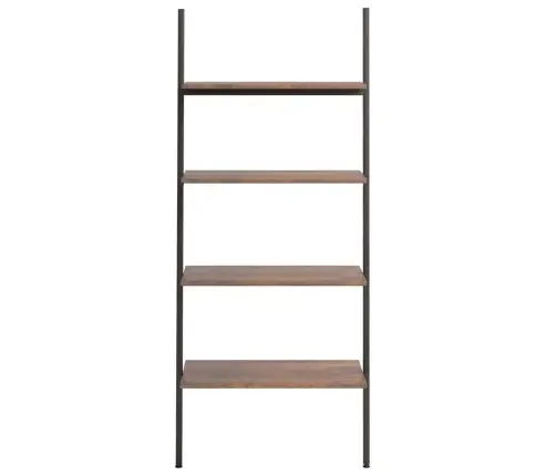 Atremiama Lentyna, 4 Pakopų, Tamsiai Ruda/Juoda, 64X34X150,5Cm