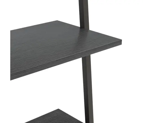 4 Riiuliga Redelriiul, Must, 64 X 34 X 150,5 Cm