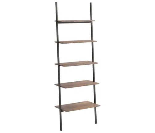 Atremiama Lentyna, 5 Pakopų, Tamsiai Ruda/Juoda, 64X34X185,5Cm