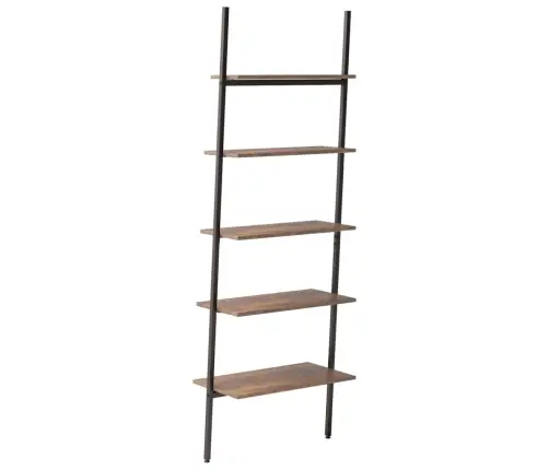 Atremiama Lentyna, 5 Pakopų, Tamsiai Ruda/Juoda, 64X34X185,5Cm