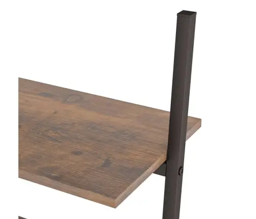 Atremiama Lentyna, 5 Pakopų, Tamsiai Ruda/Juoda, 64X34X185,5Cm