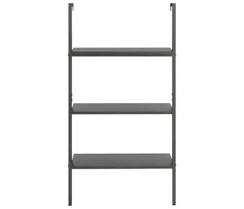 3-Līmeņu Slīps Plaukts, Melns, 64X35X120,5 Cm Vidaxl