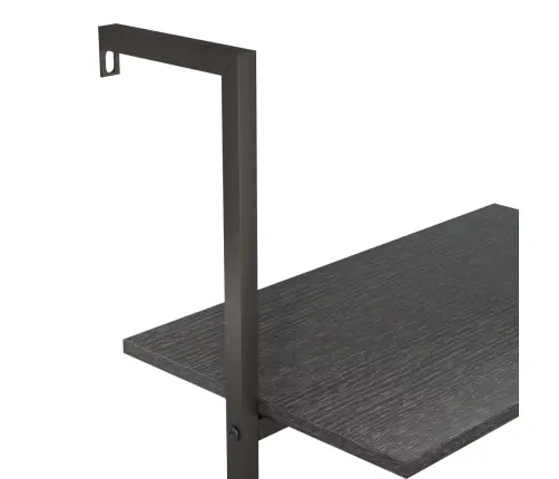 3-Līmeņu Slīps Plaukts, Melns, 64X35X120,5 Cm Vidaxl