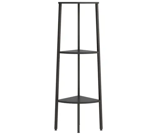 Kampinė Lentyna, 3 Pakopų, Juodos Spalvos, 45,5X31,5X120Cm