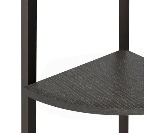 Kampinė Lentyna, 3 Pakopų, Juodos Spalvos, 45,5X31,5X120Cm