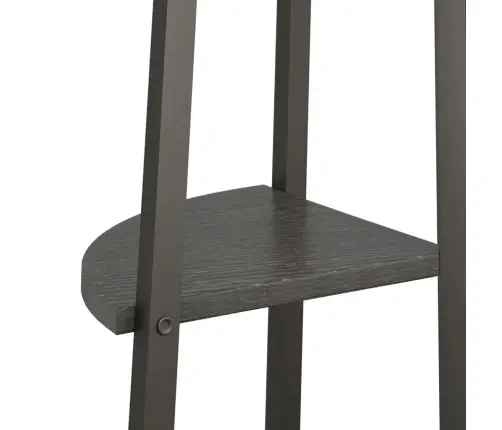 Kampinė Lentyna, 3 Pakopų, Juodos Spalvos, 45,5X31,5X120Cm